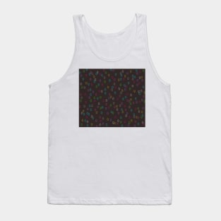 Little Stars on Black Tank Top